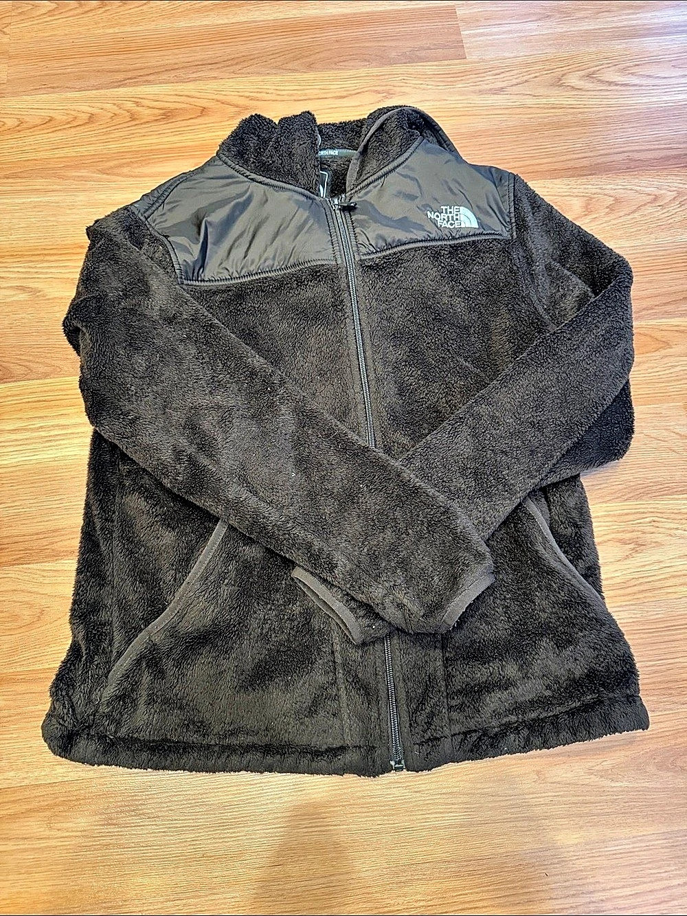 The North Face Oso Hoodie Chocolate Brown Fleece Jacket Size Large